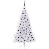 Dirbtinė Kalėdų eglutė su 300 LED Balta 210 cm PVC ir Plienas