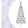 Dirbtinė Kalėdų eglutė su 300 LED Balta 180 cm PVC ir Plienas