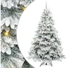 Dirbtinė Kalėdų eglutė su 300 LED Balta 210 cm PE ir PVC