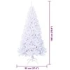 Dirbtinė Kalėdų eglutė su 300 LED Balta 180 cm PVC ir Plienas
