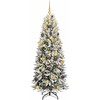 Dirbtinė Kalėdų eglutė su 300 LED s stovu Balta 180 cm
