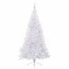 Dirbtinė Kalėdų eglutė su 300 LED Balta 210 cm PVC ir Plienas
