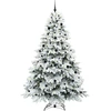 Dirbtinė Kalėdų eglutė su 300 LED Balta 240 cm PE ir PVC