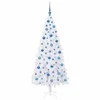 Dirbtinė Kalėdų eglutė su 300 LED Balta 180 cm PVC ir Plienas