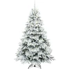 Dirbtinė Kalėdų eglutė su 300 LED Balta 210 cm PE ir PVC