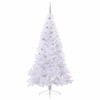 Dirbtinė Kalėdų eglutė su 300 LED Balta 210 cm PVC ir Plienas