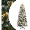 Dirbtinė Kalėdų eglutė su 300 LED s stovu Balta 210 cm