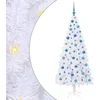 Dirbtinė Kalėdų eglutė su 300 LED Balta 180 cm PVC ir Plienas