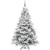 Dirbtinė Kalėdų eglutė su 300 LED Balta 180 cm PE ir PVC