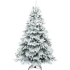 Dirbtinė Kalėdų eglutė su 300 LED Balta 210 cm PE ir PVC