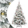 Dirbtinė Sulankstoma Kalėdų Eglutė 210 cm 300 LED Šilta balta