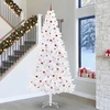 Dirbtinė Kalėdų eglutė su 300 LED Balta 300 cm PVC ir Plienas