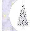 Dirbtinė Kalėdų eglutė su 300 LED Balta 180 cm PVC ir Plienas