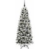 Dirbtinė Kalėdų eglutė su 300 LED s stovu Balta 180 cm
