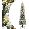 Dirbtinė Kalėdų eglutė su 300 LED lempučių ir sniegu, 180cm