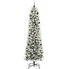 Dirbtinė Kalėdų eglutė Balta 240 cm PVC ir Metalas ir Plastikas