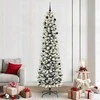 Dirbtinė Kalėdų eglutė Balta 240 cm PVC ir Metalas ir Plastikas