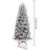 Dirbtinė Kalėdų eglutė su 300 LED s stovu Balta 240 cm