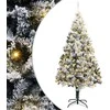 Dirbtinė Kalėdų eglutė Balta 180 cm PVC ir Plienas ir Plastikas