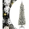 Dirbtinė Kalėdų eglutė Balta 240 cm PVC ir Metalas ir Plastikas