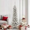 Dirbtinė Kalėdų eglutė Balta 180 cm PVC ir Metalas ir Plastikas