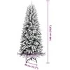Dirbtinė Kalėdų eglutė su 300 LED s stovu Balta 180 cm