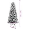 Dirbtinė Kalėdų eglutė su 300 LED s stovu Balta 210 cm