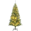 Dirbtinė Kalėdų eglutė su 300 LED/žaisliukais ir sniegu, 240cm