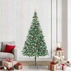 Dirbtinė Kalėdų eglutė su 300 LED Žalia 210 cm PVC ir plienas
