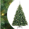 Dirbtinė Kalėdų eglutė su 300 LED Žalia 240 cm PE ir PVC