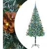 Dirbtinė Kalėdų eglutė su 300 LED Žalia 180 cm PVC ir plienas