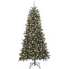 Dirbtinė Kalėdų eglutė su 300 LED Žalia 129.5 x 129.5 x 240 cm