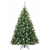 Dirbtinė Kalėdų eglutė su 300 LED Žalia 210 cm PE ir PVC