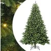 Dirbtinė Kalėdų eglutė su 300 LED Žalia 180 cm PE ir PVC