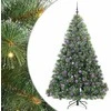 Dirbtinė Kalėdų eglutė su 300 LED Žalia 210 cm PE ir PVC