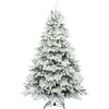 Dirbtinė Kalėdų eglutė su 300 LED Balta 180 cm PE ir PVC