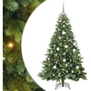 Dirbtinė Kalėdų eglutė su 300 LED Žalia 180 cm PE ir PVC