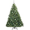 Dirbtinė Kalėdų eglutė su 300 LED Žalia 210 cm PE ir PVC