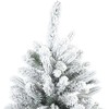 Dirbtinė Kalėdų eglutė su 300 LED Balta 210 cm PE ir PVC