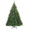 Dirbtinė Kalėdų eglutė su 300 LED Žalia 210 cm PE ir PVC