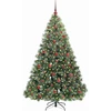 Dirbtinė Kalėdų eglutė su 300 LED Žalia 180 cm PE ir PVC
