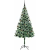 Dirbtinė Kalėdų eglutė su 300 LED Žalia 180 cm PVC ir plienas