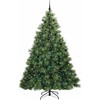 Dirbtinė Kalėdų eglutė su 300 LED Žalia 240 cm PE ir PVC