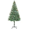 Dirbtinė Kalėdų eglutė su 300 LED Žalia 180 cm PVC ir plienas