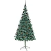 Dirbtinė Kalėdų eglutė su 300 LED Žalia 210 cm PVC ir plienas