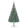 Dirbtinė Kalėdų eglutė su 300 LED Žalia 210 cm PVC ir plienas