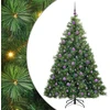 Dirbtinė Kalėdų eglutė su 300 LED Žalia 180 cm PE ir PVC