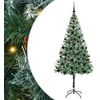 Dirbtinė Kalėdų eglutė su 300 LED Žalia 180 cm PVC ir plienas