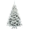 Dirbtinė Kalėdų eglutė su 300 LED Balta 180 cm PE ir PVC