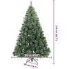 Dirbtinė Kalėdų eglutė su 300 LED Žalia 210 cm PE ir PVC